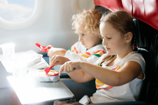 Menus pour enfants sur les vols aux USA